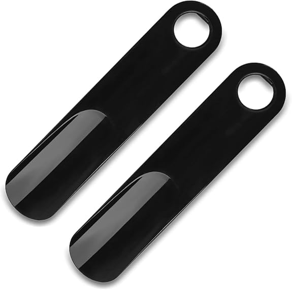 Metal/Plastic/Stainless Steel Shoe Horn, 6� / 7" Long 1.5" Width Travel Shoe Horns 28" Cotton Shoe Laces for Seniors Kids or Adults