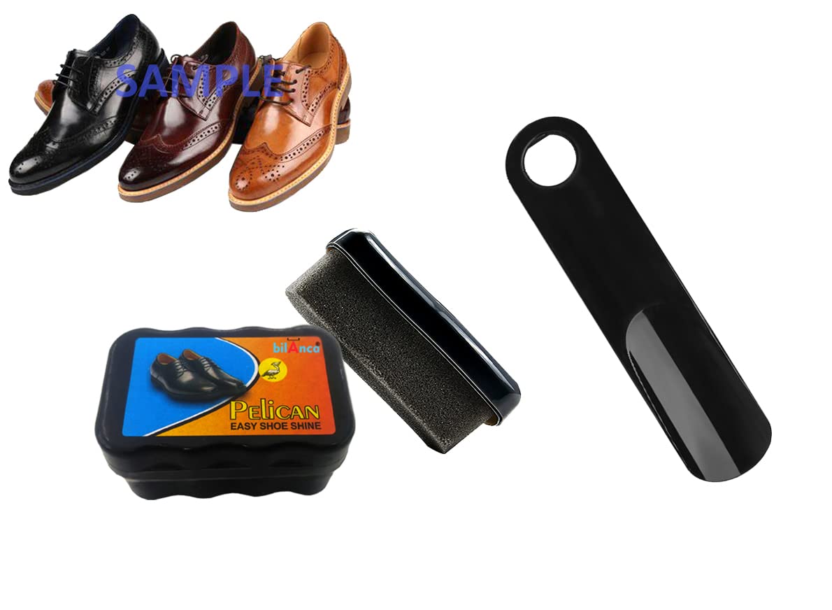 Instant Shoe Shiner Polish Sponge Neutral Black Brown Natural Color Shoe Cleaner smooth leather shoes boots Chappals