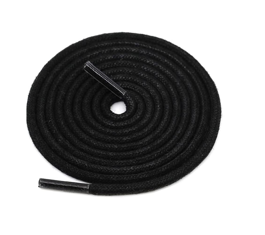 Round Drawstrings Drawcors 48-72 Inches 3 MM Poly Cotton for Pajama Petticoat Joggers Capris Cargos Hoodies Jumpers Boot Laces Shoe Laces (2 Pairs)