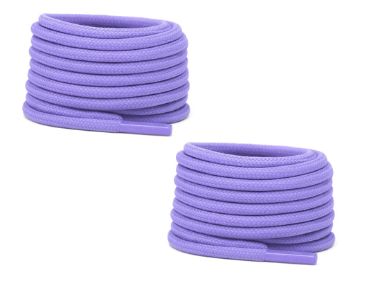 bilAnca 2 PAIRS Round Shoe laces 48 Inches 3 MM Thick Shoelaces for Athletic Running Sneakers Shoes Boot Strings (2 Pairs)