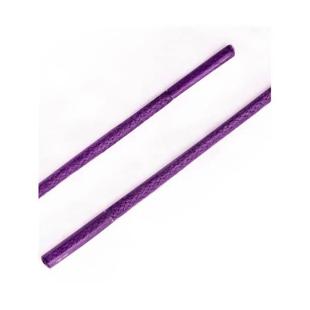 bilAnca 2 Pairs Round Shoe laces 48 Inches Wide Shoelaces (Purple)