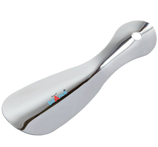 Metal Shoe Horn, 6” Long 1.75" Width Travel Shoe Helper for Seniors for Kids or Adults (Metal) Multi