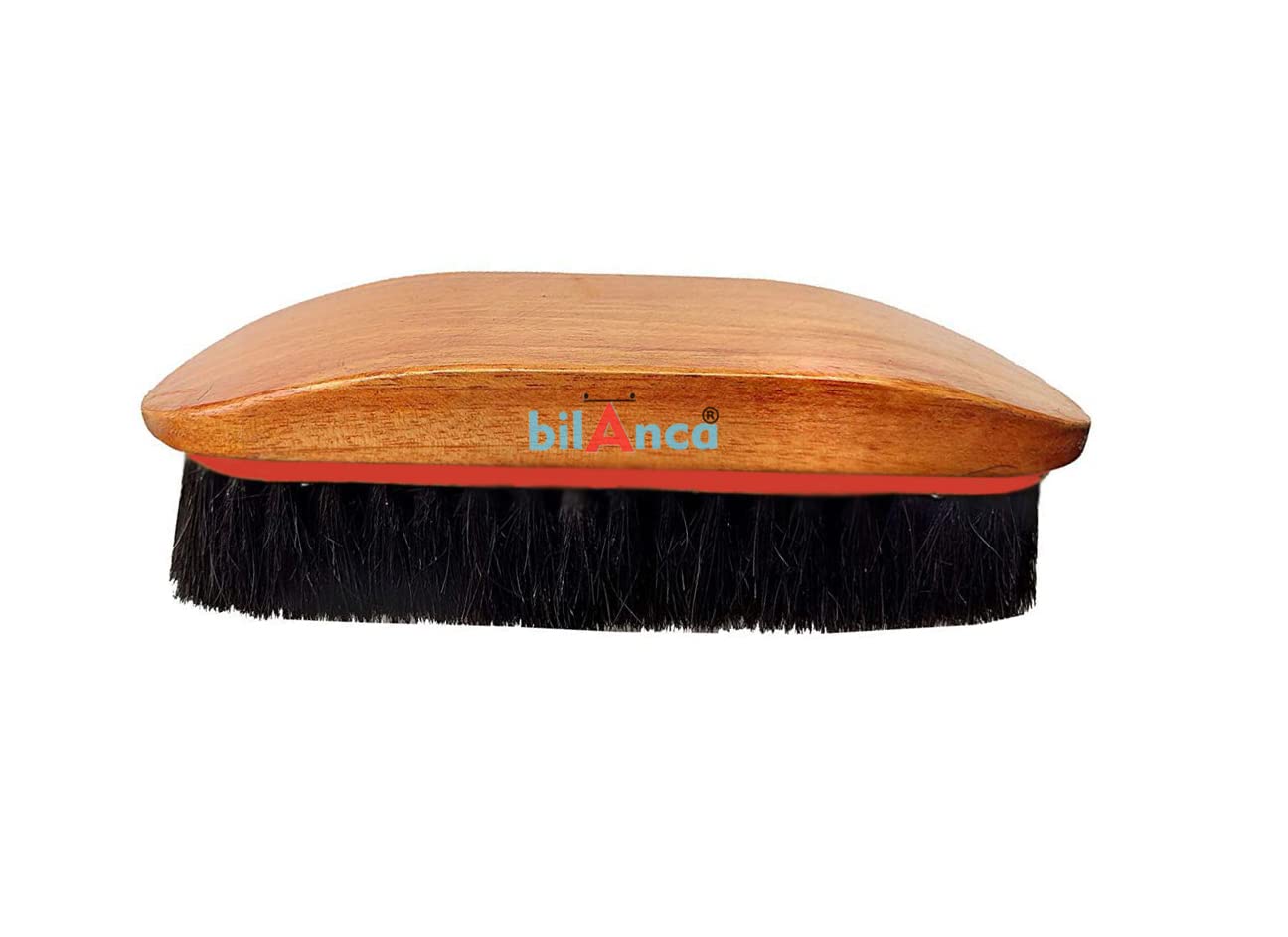 Horsehair Shine Shoes Brush Cleaning Leather Shoes Boots Care Brushes (Brush+Small Shiner)