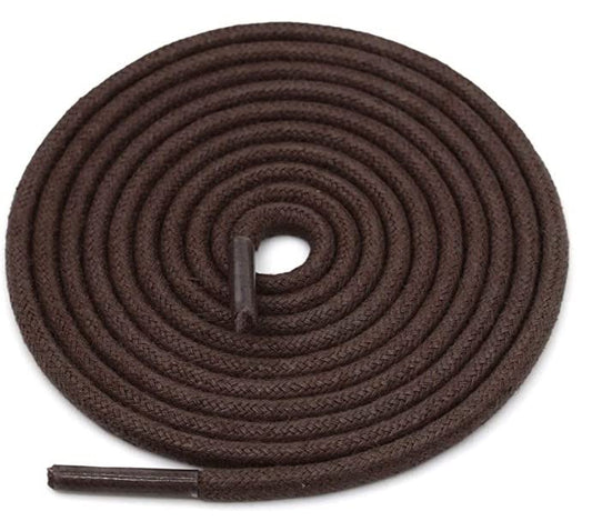 bilAnca 2 Pairs Round Shoe laces 48 Inches Wide Shoelaces (Dark Brown)