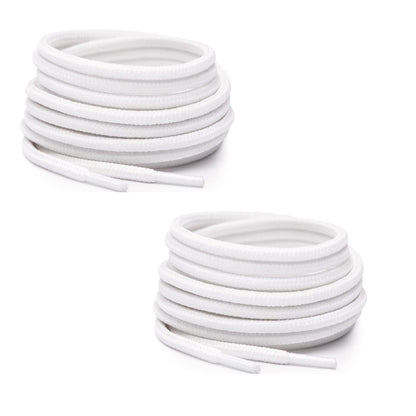 bilAnca 2 PAIRS Round Shoe laces 48 Inches 3 MM Thick Shoelaces for Athletic Running Sneakers Shoes Boot Strings (2 Pairs)