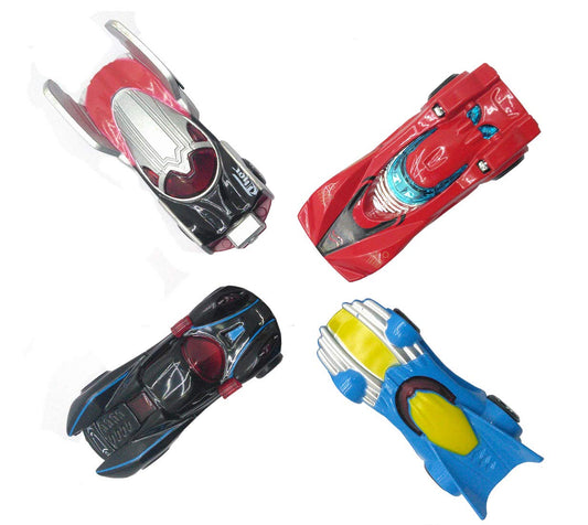 Die Cast Mini Metal Cars Racing Series Metal Automobile Alloy Body Wheel Super Heroes Toys Mini Racers Series Movie Vehicle (Multicolour) Pack of 4