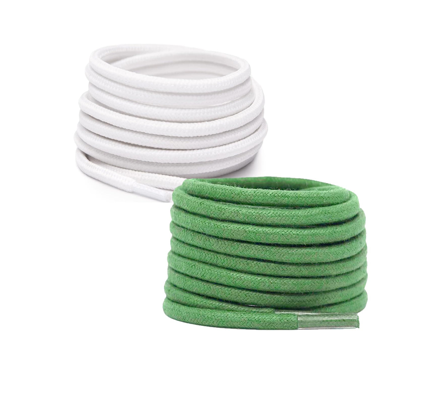 2 PAIRS Round Shoe laces 48 Inches 3 MM Thick Shoelaces for Athletic Running Sneakers Shoes Boot Strings