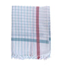 Big Size Traditional 28 x 57 inches 300 GSM 100% Pure Cotton Khadi White Checks Gamcha Bath Highly Absorbing Gamosa Towel Men Women Best All Season (1)