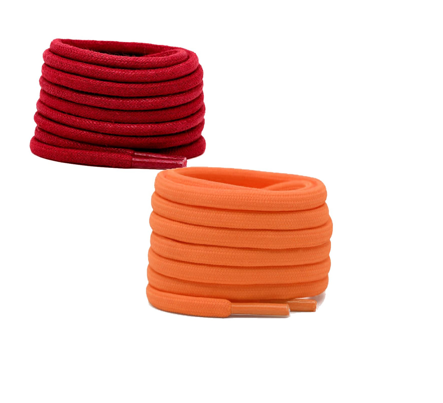 2 PAIRS Round Shoe laces 48 Inches 3 MM Thick Shoelaces for Athletic Running Sneakers Shoes Boot Strings