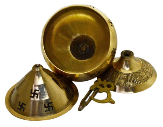 Brass Akhand Jyoti Tortoise Turtle Laxmi Kuber Kamal Lotus Diya Stand