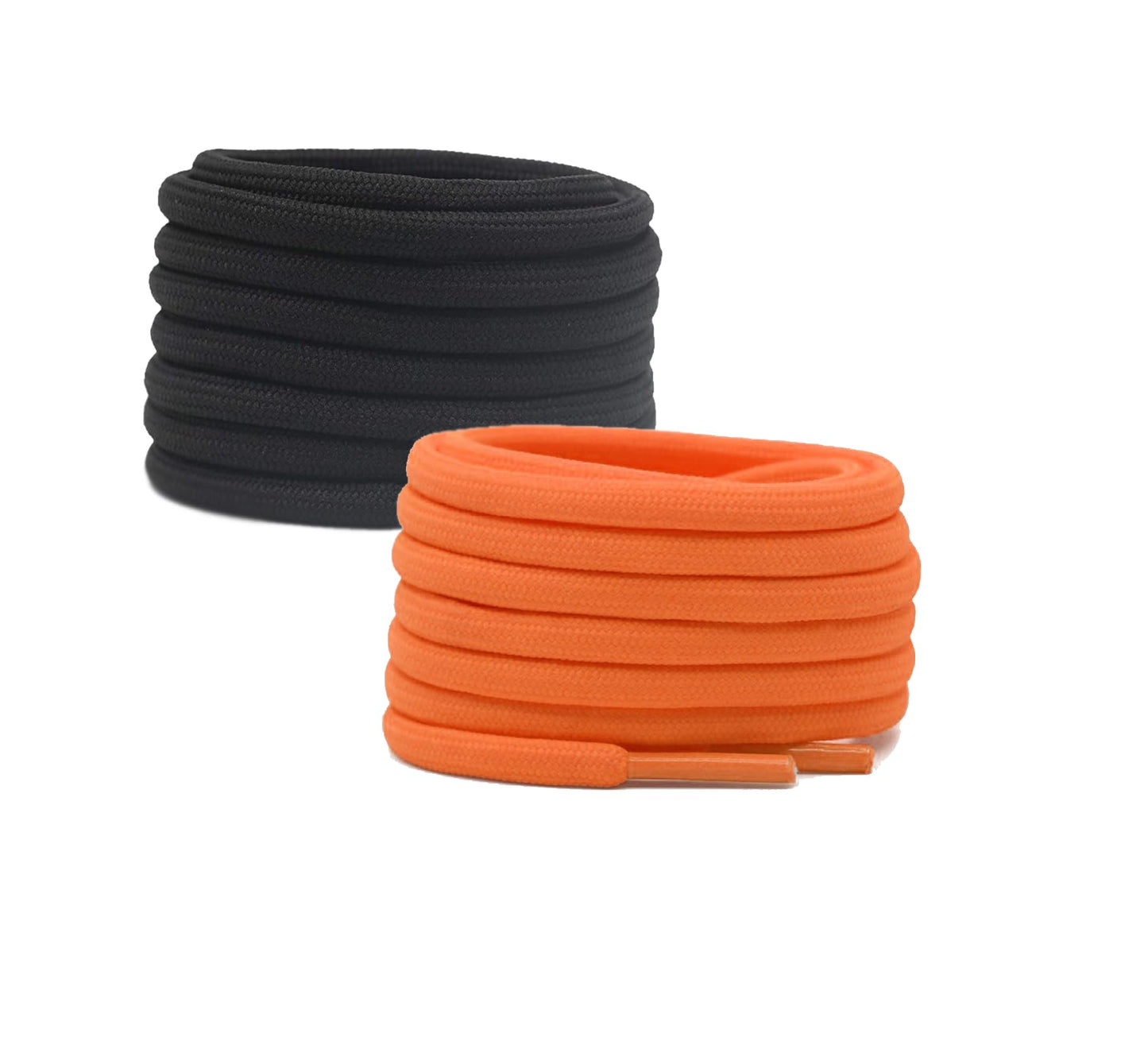 2 PAIRS Round Shoe laces 48 Inches 3 MM Thick Shoelaces for Athletic Running Sneakers Shoes Boot Strings