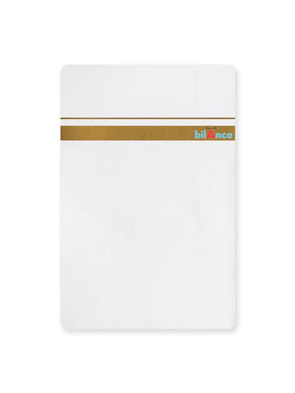 bilAnca White Pure Cotton Single Dhoti for Men with Gold Border | Traditional Wedding, Pooja & Festival Wear | Comfortable, Breathable & Lightweight Ethnic Dhoti (Cotton Blend, 2 Meter)