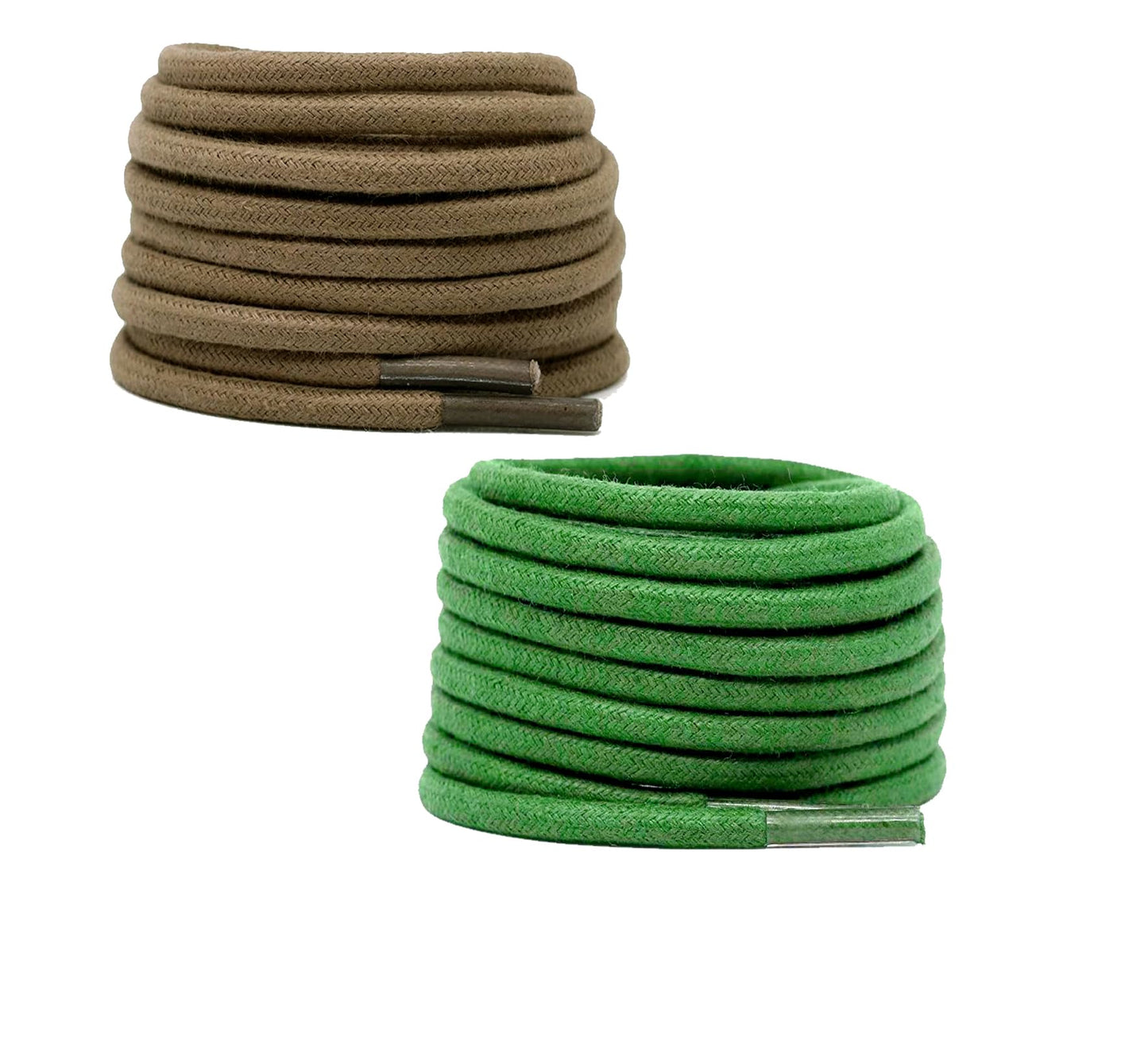 2 PAIRS Round Shoe laces 48 Inches 3 MM Thick Shoelaces for Athletic Running Sneakers Shoes Boot Strings