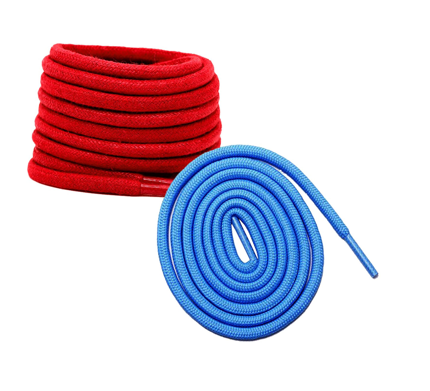 2 PAIRS Round Shoe laces 48 Inches 3 MM Thick Shoelaces for Athletic Running Sneakers Shoes Boot Strings