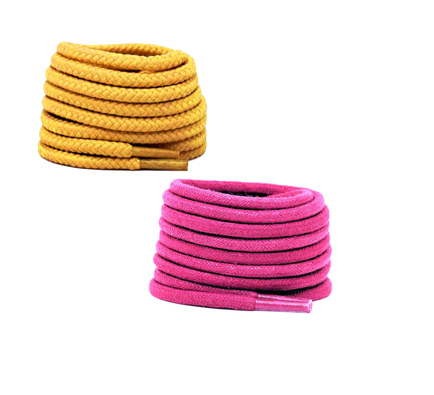 2 PAIRS Round Shoe laces 48 Inches 3 MM Thick Shoelaces for Athletic Running Sneakers Shoes Boot Strings