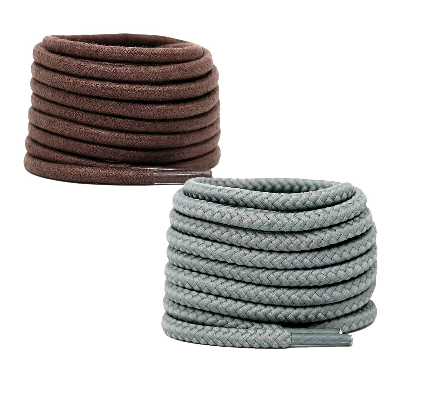 2 PAIRS Round Shoe laces 48 Inches 3 MM Thick Shoelaces for Athletic Running Sneakers Shoes Boot Strings