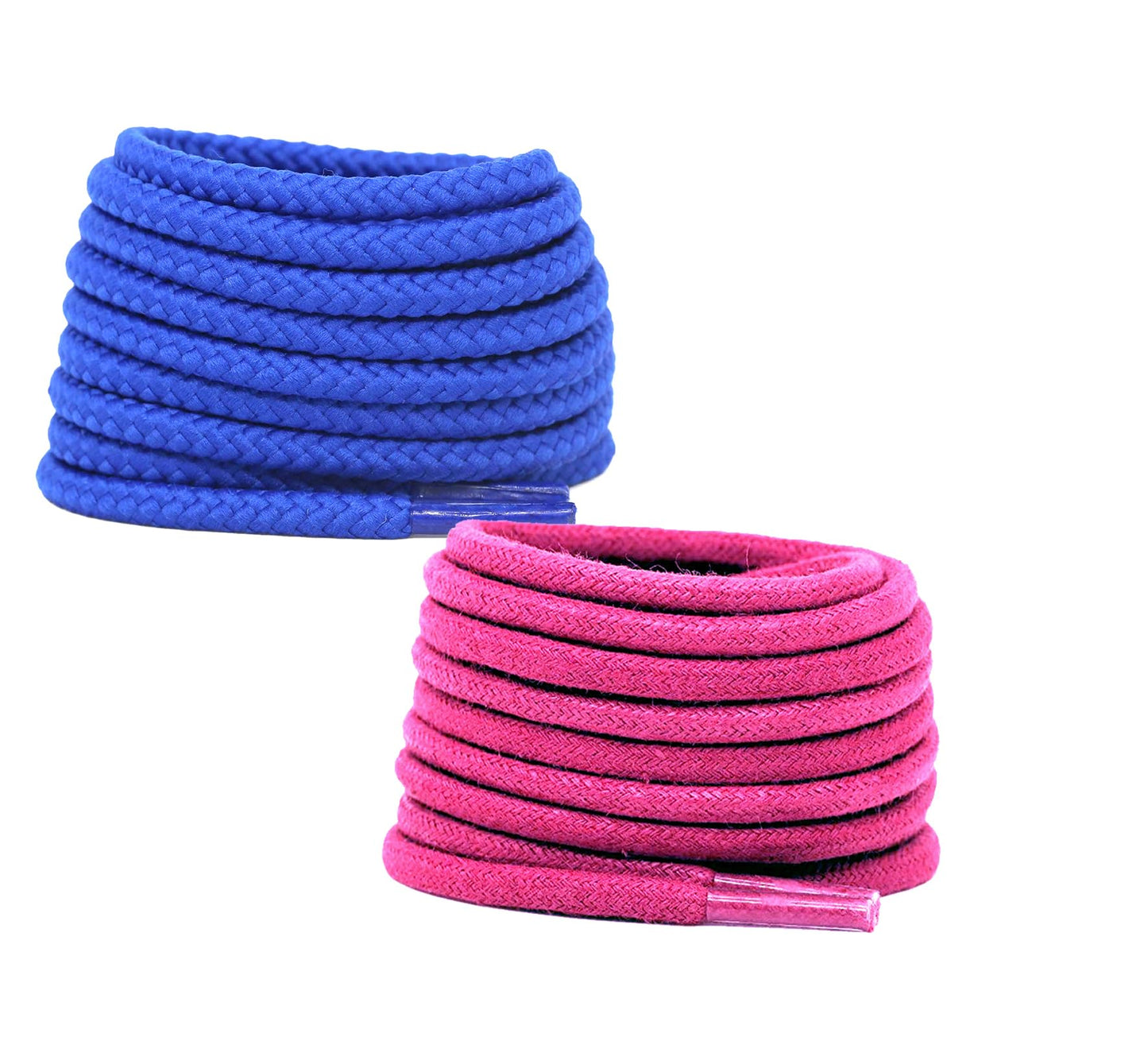 2 PAIRS Round Shoe laces 48 Inches 3 MM Thick Shoelaces for Athletic Running Sneakers Shoes Boot Strings