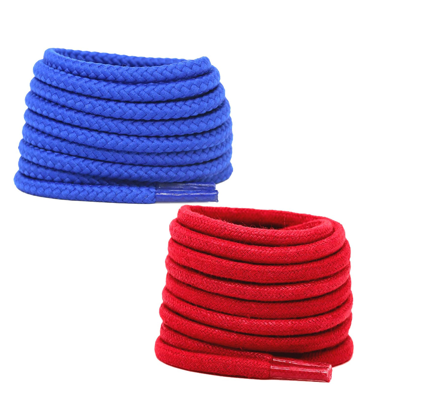 2 PAIRS Round Shoe laces 48 Inches 3 MM Thick Shoelaces for Athletic Running Sneakers Shoes Boot Strings