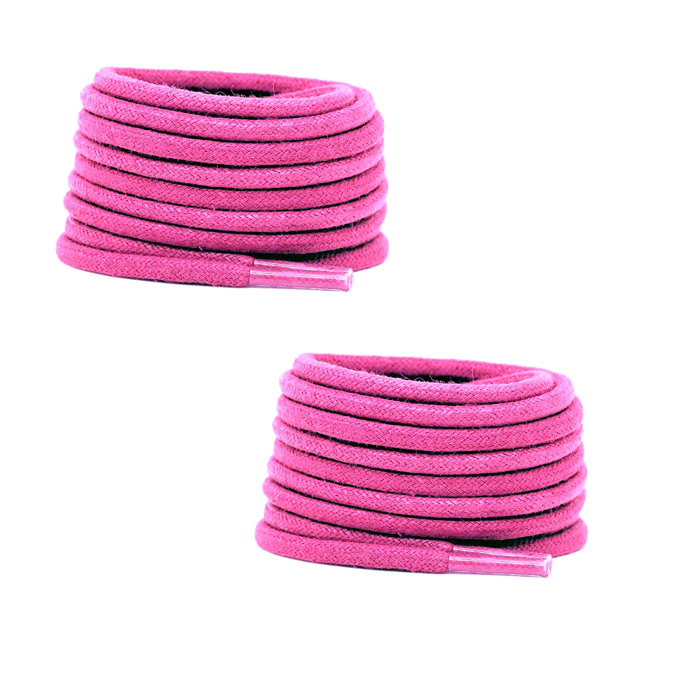 bilAnca 2 PAIRS Round Shoe laces 48 Inches 3 MM Thick Shoelaces for Athletic Running Sneakers Shoes Boot Strings (2 Pairs)