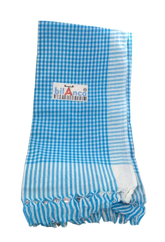 bilAnca Pure Cotton Gamcha Multi Color Checks Unisex 30x60 Inch Approx