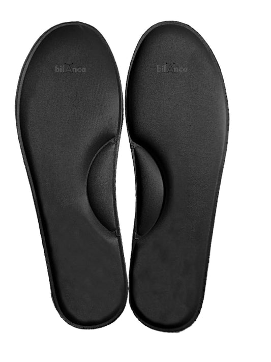 Memory Foam shoe Insoles Cushioned Insert Shoe Pad Arch Support Cushion Lightweight In sole Sneakers Sports Shoes, Casual Formal Shoes (Black, 6)