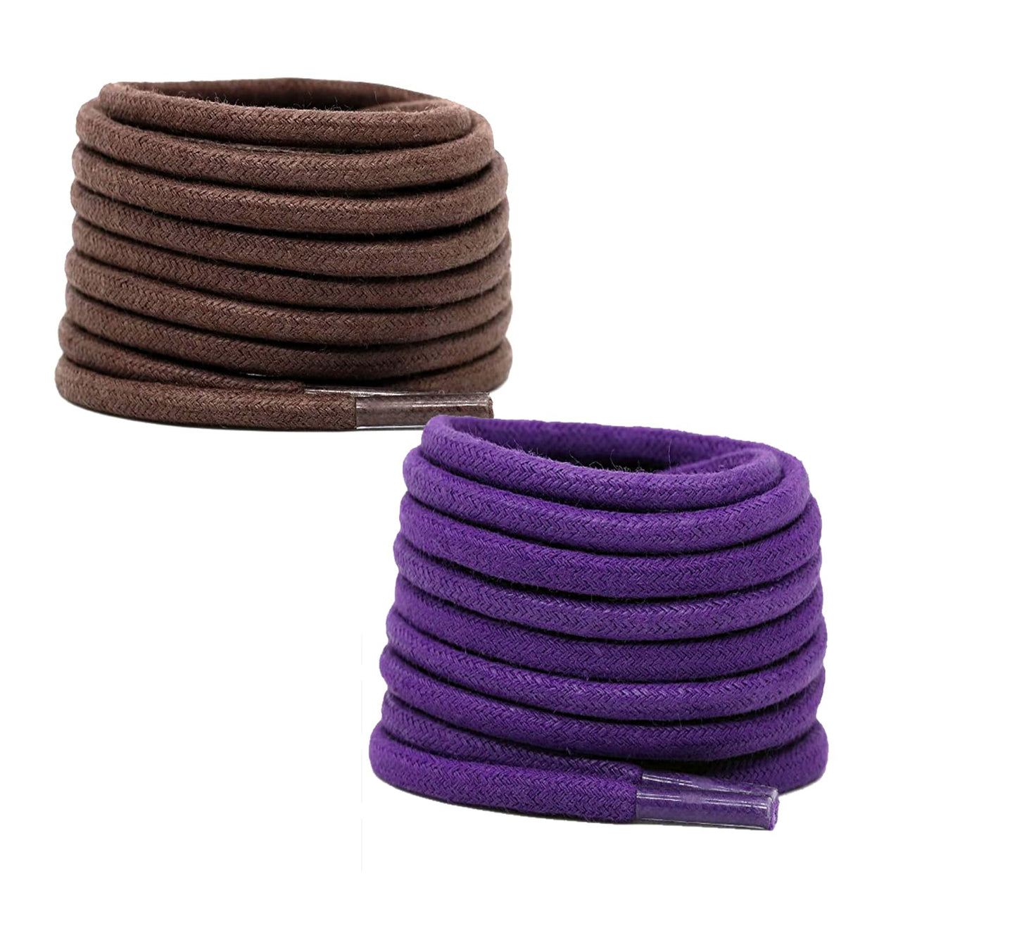 2 PAIRS Round Shoe laces 48 Inches 3 MM Thick Shoelaces for Athletic Running Sneakers Shoes Boot Strings