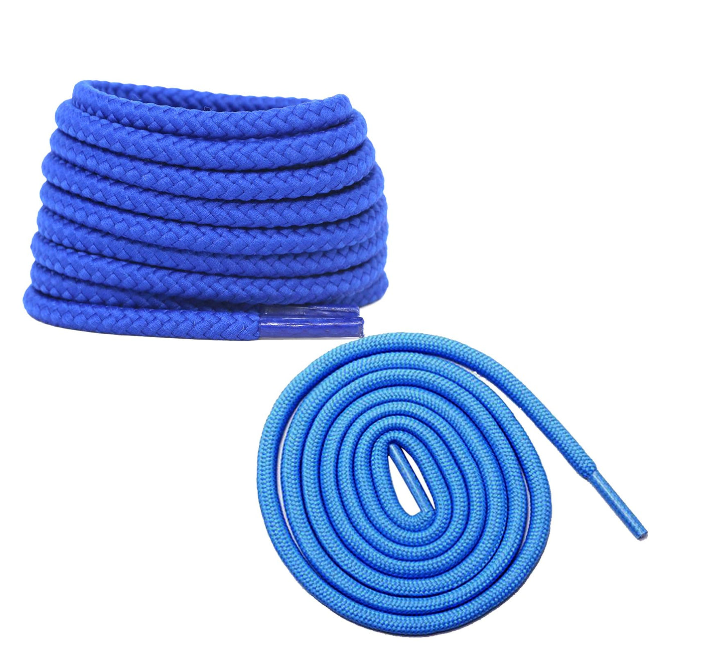 2 PAIRS Round Shoe laces 48 Inches 3 MM Thick Shoelaces for Athletic Running Sneakers Shoes Boot Strings