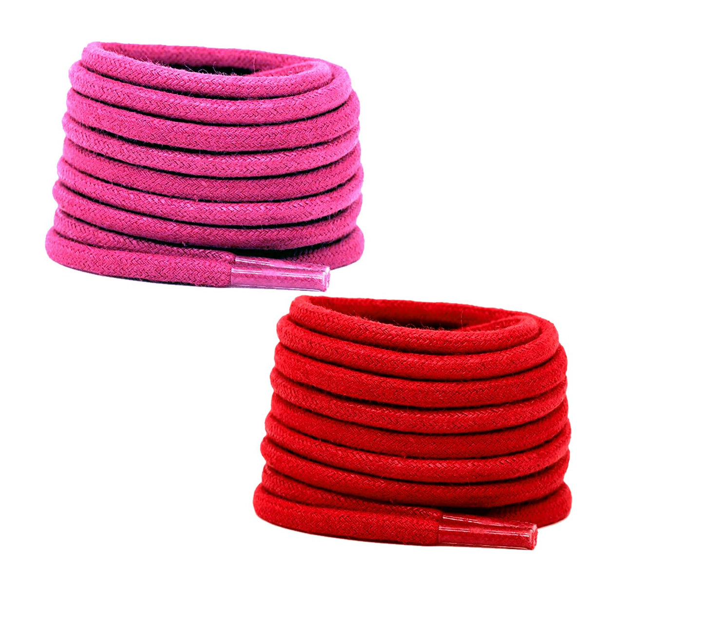 2 PAIRS Round Shoe laces 48 Inches 3 MM Thick Shoelaces for Athletic Running Sneakers Shoes Boot Strings