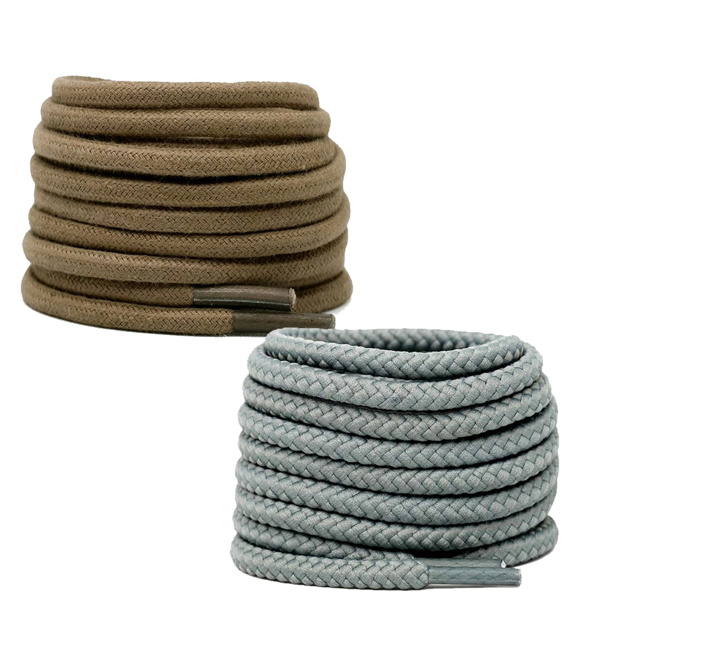 2 PAIRS Round Shoe laces 48 Inches 3 MM Thick Shoelaces for Athletic Running Sneakers Shoes Boot Strings