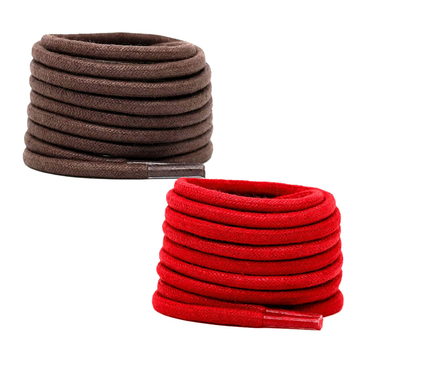 2 PAIRS Round Shoe laces 48 Inches 3 MM Thick Shoelaces for Athletic Running Sneakers Shoes Boot Strings