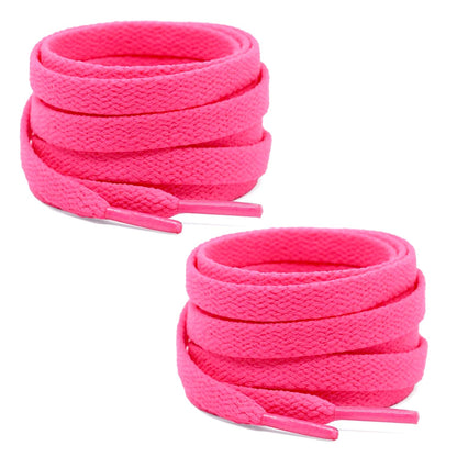 bilAnca 2 PAIRS Flat Shoe laces 48 Inches Wide Shoelaces for Athletic Running Sneakers Sports Shoes Boot Laces Strings (2 Pairs)