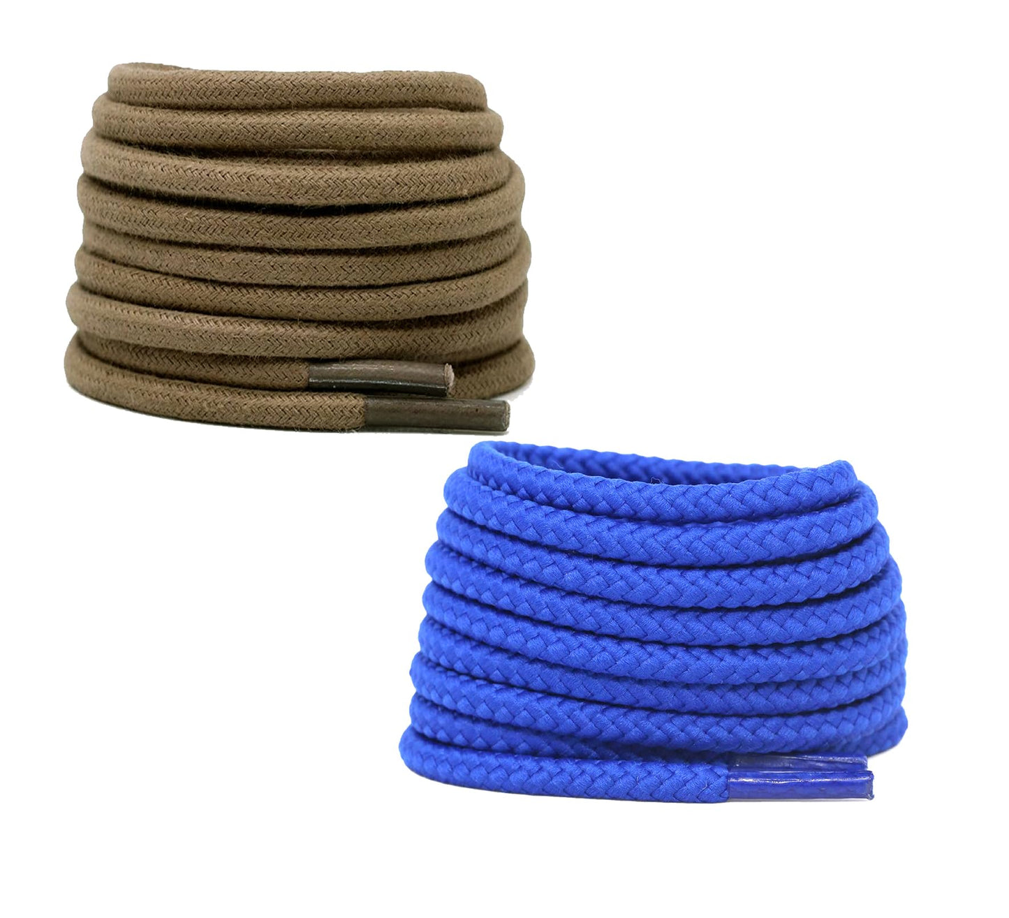 2 PAIRS Round Shoe laces 48 Inches 3 MM Thick Shoelaces for Athletic Running Sneakers Shoes Boot Strings