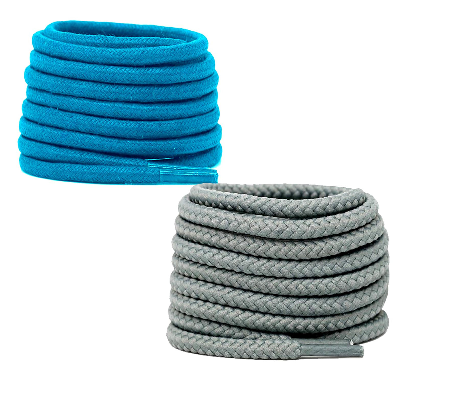 2 PAIRS Round Shoe laces 48 Inches 3 MM Thick Shoelaces for Athletic Running Sneakers Shoes Boot Strings