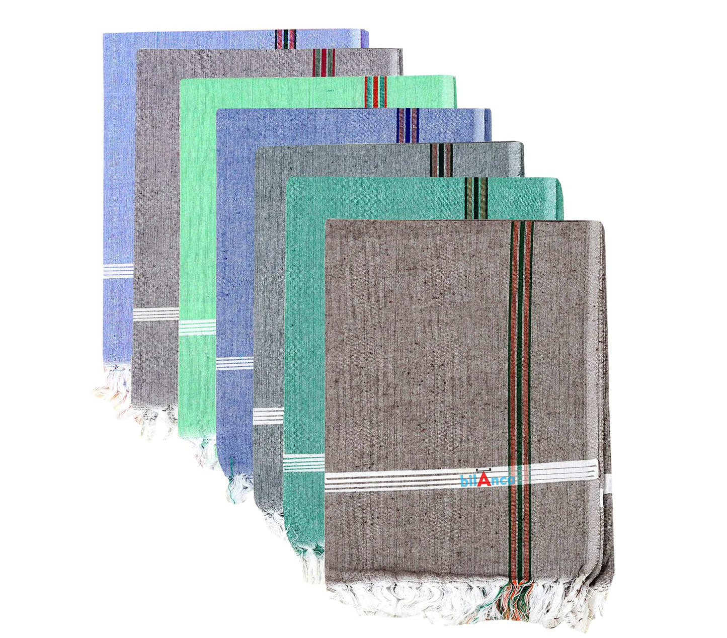 bilAnca Pure Cotton Gamcha Multi Color for Unisex 30x60 Inch Approx (Random Color)