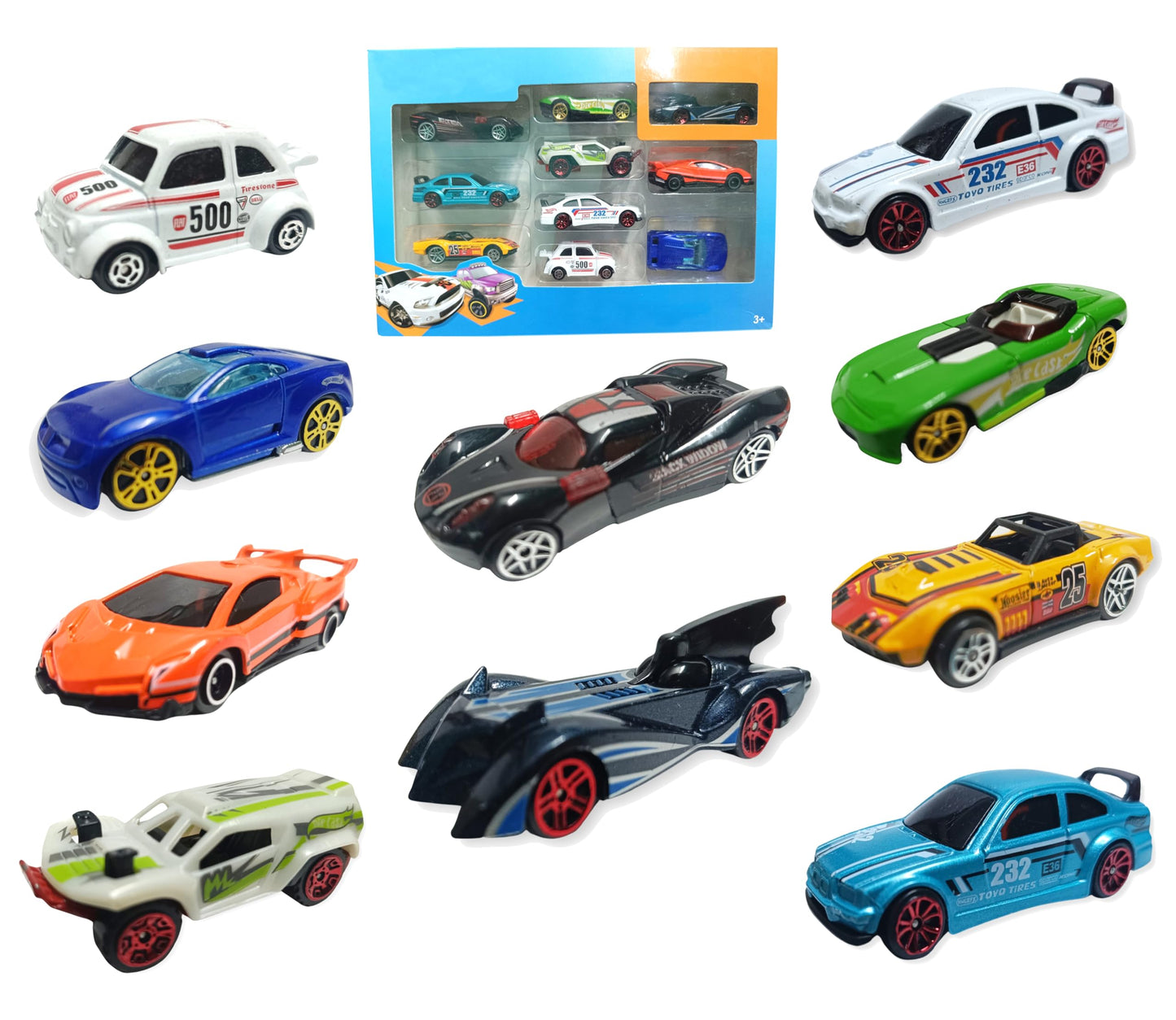 bilAnca Metal Cars DieCast Deesney Pixar Lighting McQueen Mater Die cast Kid Toy Set Toys Wheel for Kids Set Multi Color Assortment (3)