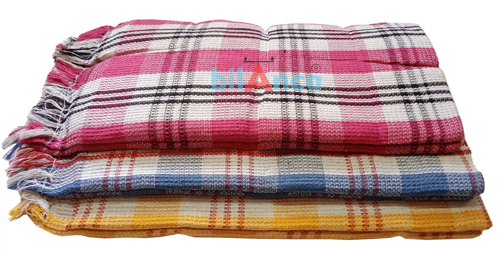 Cotton Gamcha Bath Towel 58" x 28" 100% Pure Cotton Multi Color for Men Women Best for Summer Season (6)