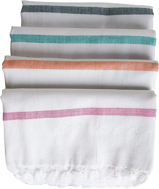 bilAnca Pure Cotton Gamcha White for Unisex 30x60 Inch Approx