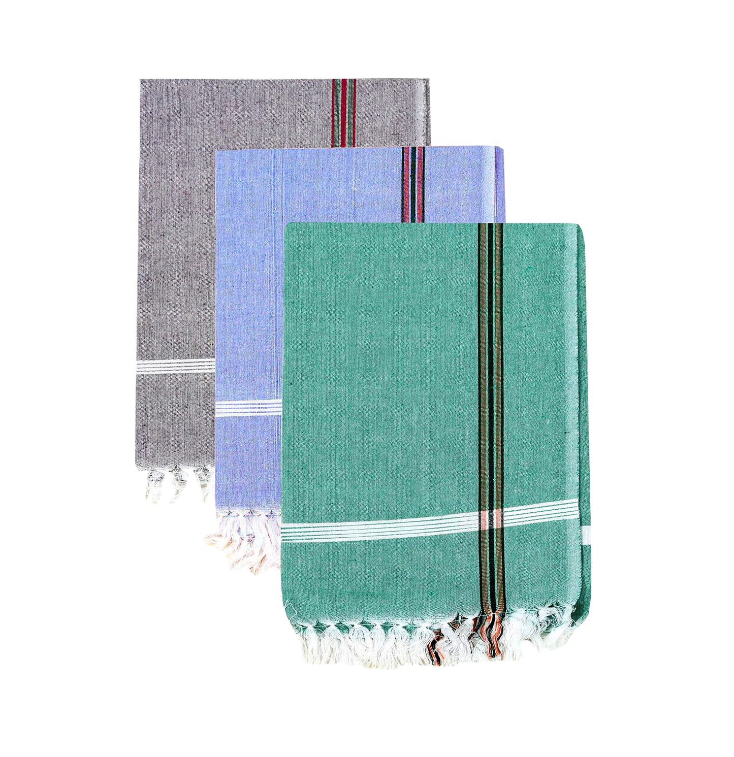bilAnca Pure Cotton Gamcha Multi Color for Unisex 30x60 Inch Approx (Random Color)