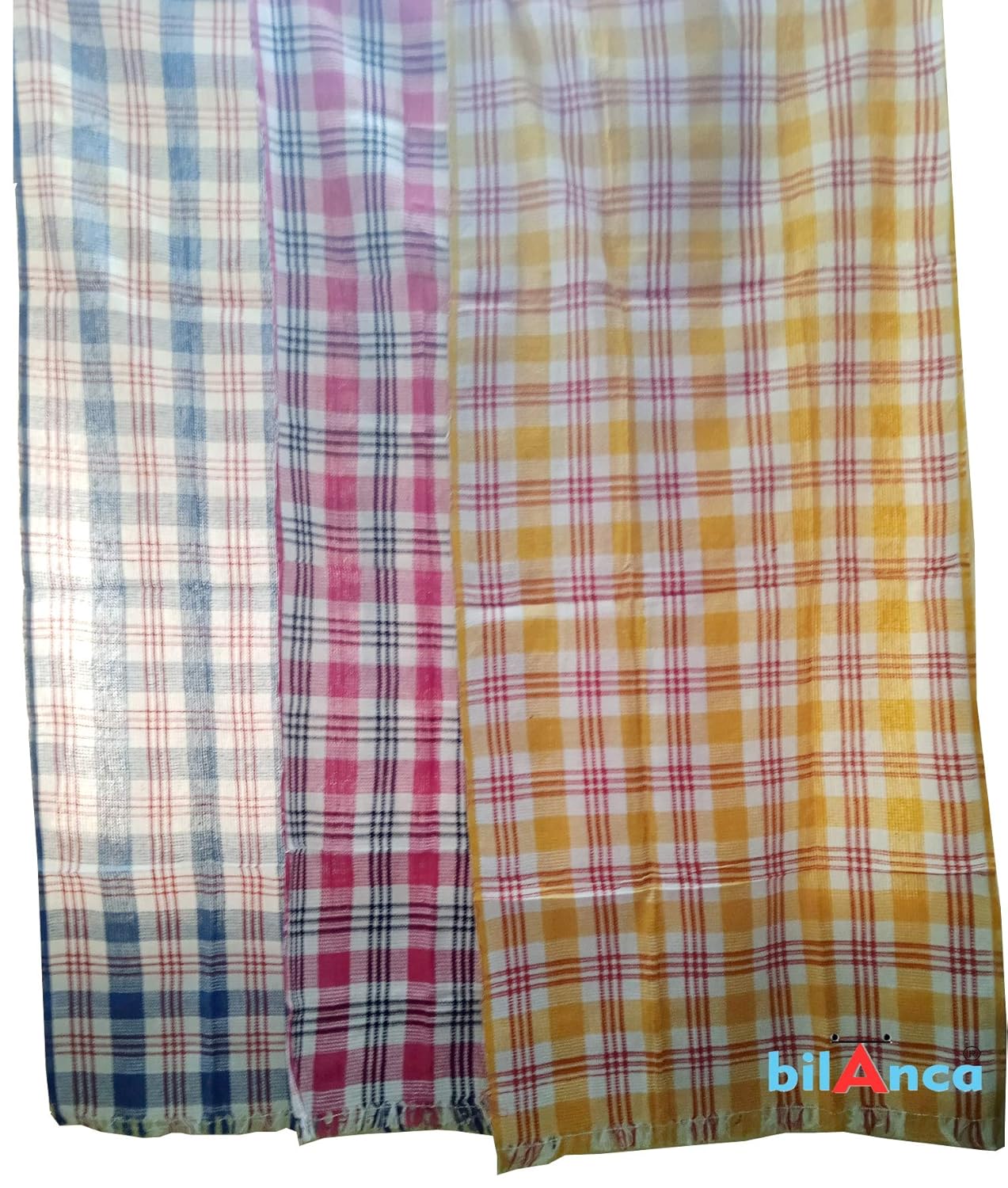 Cotton Gamcha Bath Towel 58" x 28" 100% Pure Cotton Multi Color for Men Women Best for Summer Season (6)